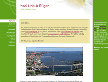 Tablet Screenshot of insel-urlaub-ruegen.de